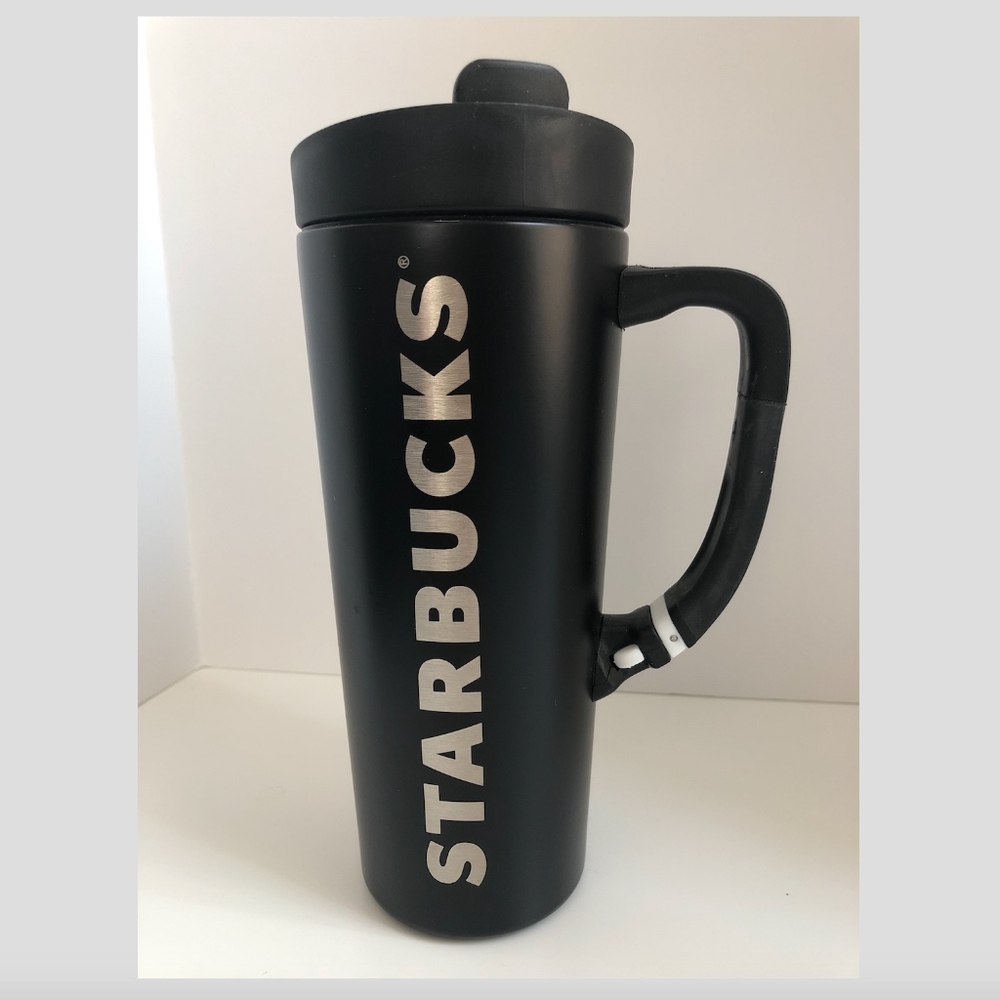 Special Starbucks Black Cold drink tumbler.